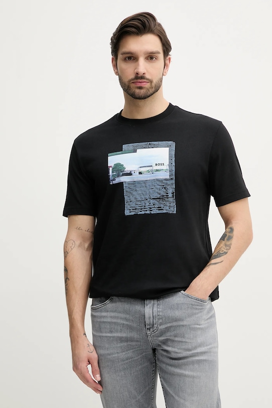 Хлопковая футболка Boss Orange, черный
Хлопковая футболка Boss Orange, черный
