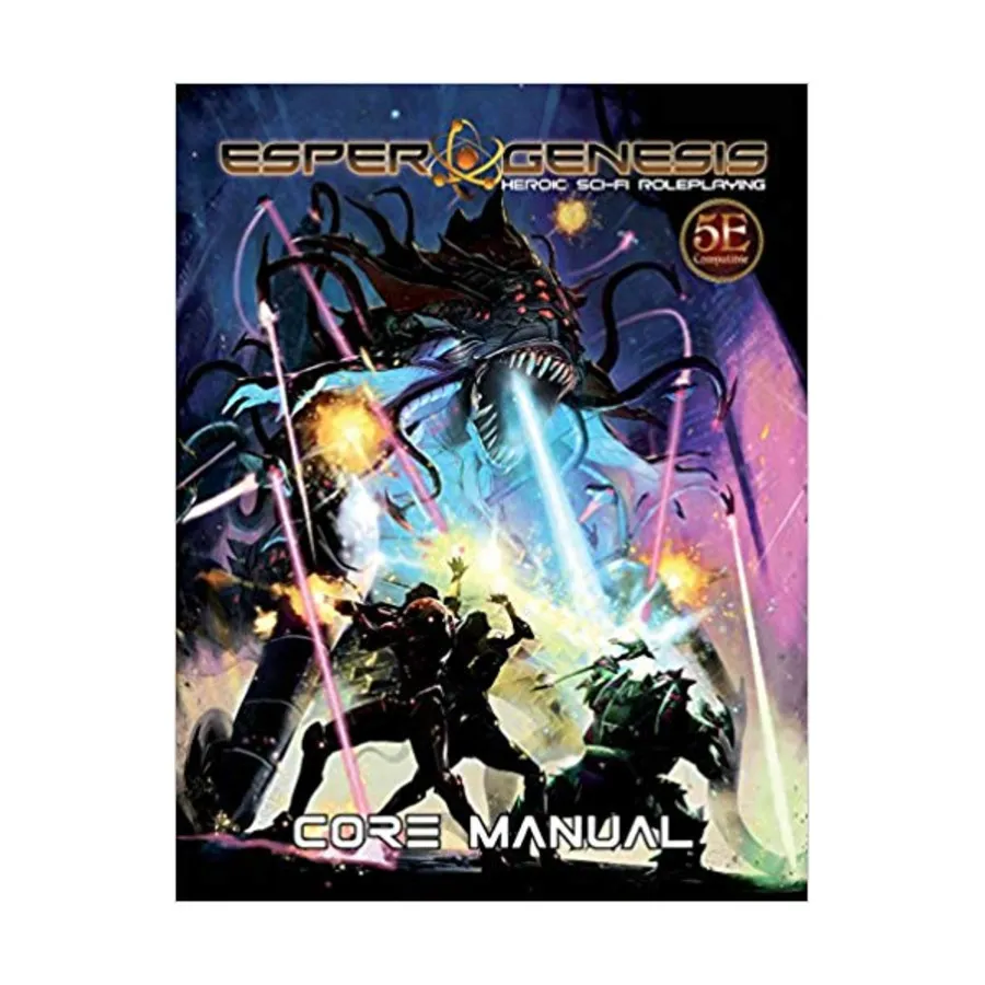 Esper Genesis - Core Manual (5E), Role Playing Games (Alligator Entertainment), твердый переплет
Esper Genesis - Core Manual (5E), Role Playing Games (Alligator Entertainment), твердый переплет