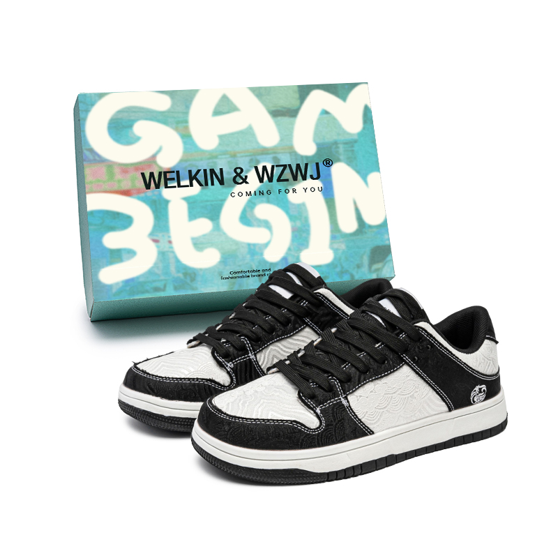 WELKIN&WZWJ Низкие скейтерские кроссовки унисекс бело-черные, цвет White Black
WELKIN&WZWJ Низкие скейтерские кроссовки унисекс бело-черные, цвет White Black