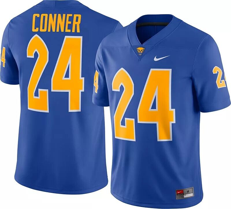 Мужская футбольная майка Nike James Conner Pitt Panthers #24 синего цвета Dri-FIT Game
Мужская футбольная майка Nike James Conner Pitt Panthers #24 синего цвета Dri-FIT Game