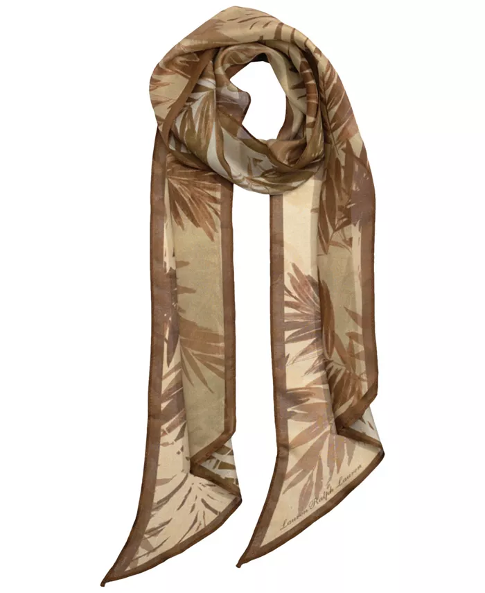 Продолговатый шарф с тональным рисунком в виде листьев Lauren Ralph Lauren, коричневый
Продолговатый шарф с тональным рисунком в виде листьев Lauren Ralph Lauren, коричневый