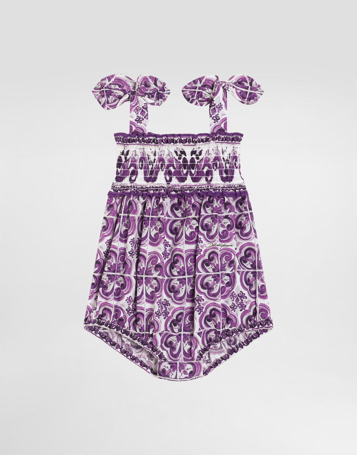 Комбинезон из хлопкового поплина с принтом майолика Dolce&Gabbana, мультиколор
Комбинезон из хлопкового поплина с принтом майолика Dolce&Gabbana, мультиколор