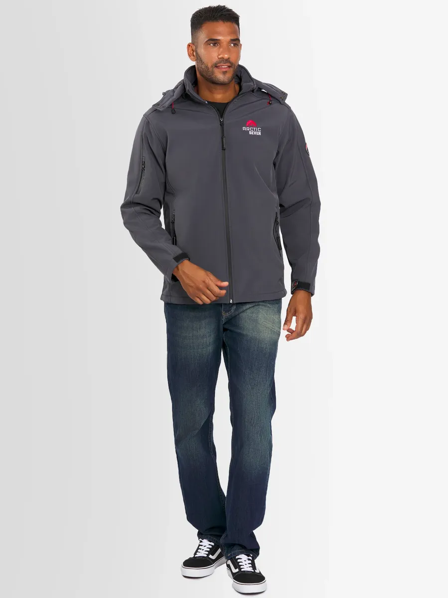 Куртка из софтшелла Arctic Seven "ASAdventuraa", спортивная куртка для активного отдыха со съемным капюшоном, серый
Куртка из софтшелла Arctic Seven "ASAdventuraa", спортивная куртка для активного отдыха со съемным капюшоном, серый