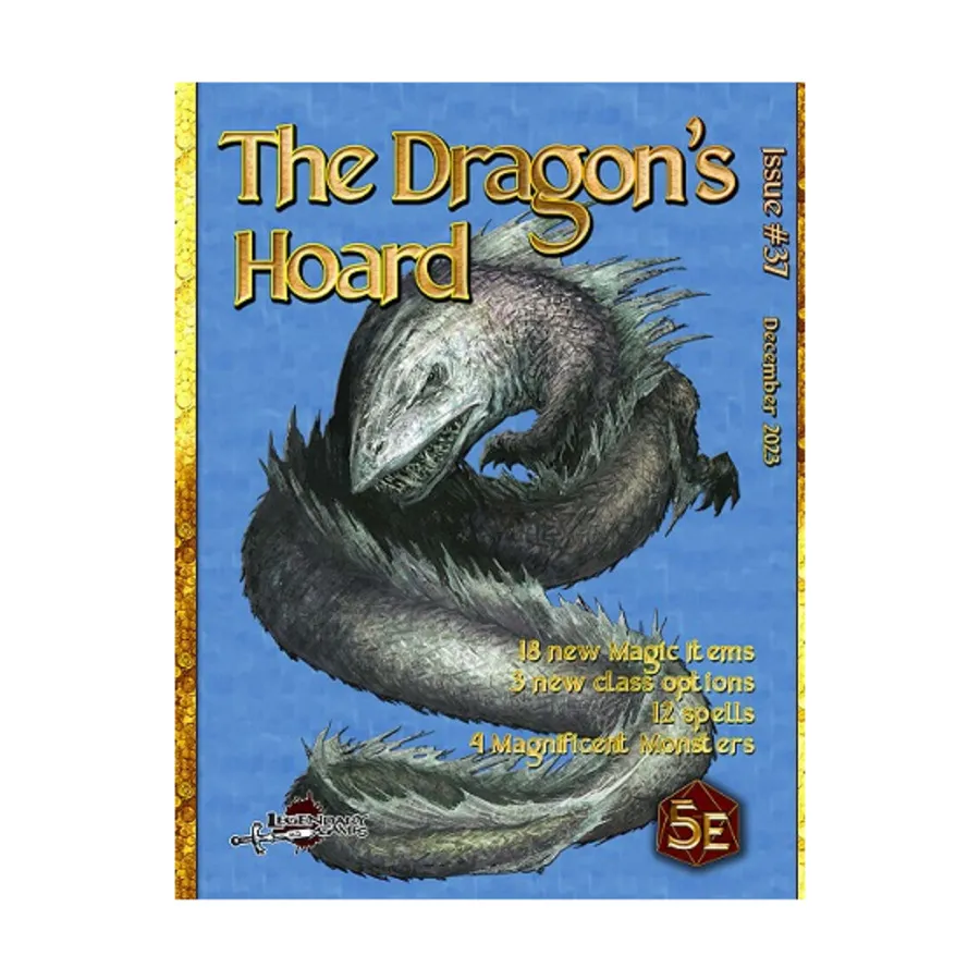 Dragon's Hoard - Issue #37, Dungeons & Dragons (5th Edition) - Dragon's Hoard (Legendary Games), мягкая обложка
Dragon's Hoard - Issue #37, Dungeons & Dragons (5th Edition) - Dragon's Hoard (Legendary Games), мягкая обложка