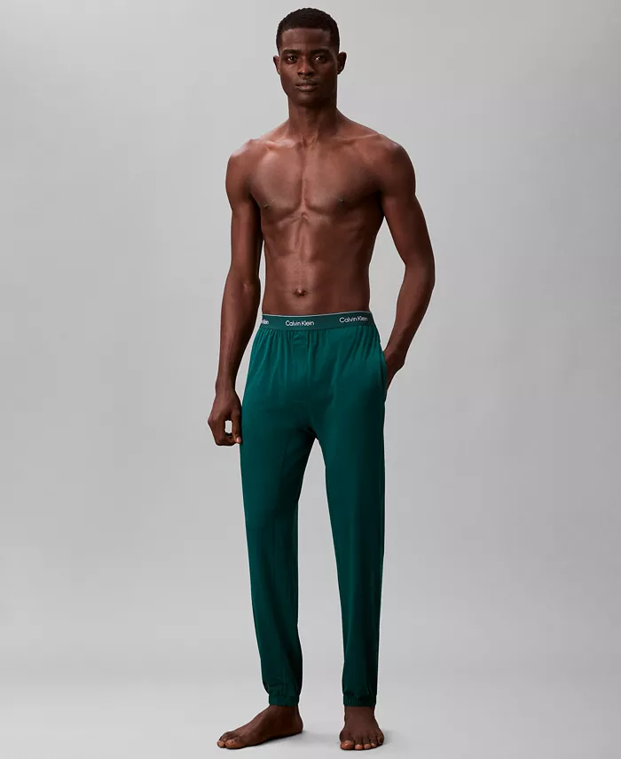 Мужские современные хлопковые пижамные джоггеры с логотипом Calvin Klein, зеленый
Мужские современные хлопковые пижамные джоггеры с логотипом Calvin Klein, зеленый