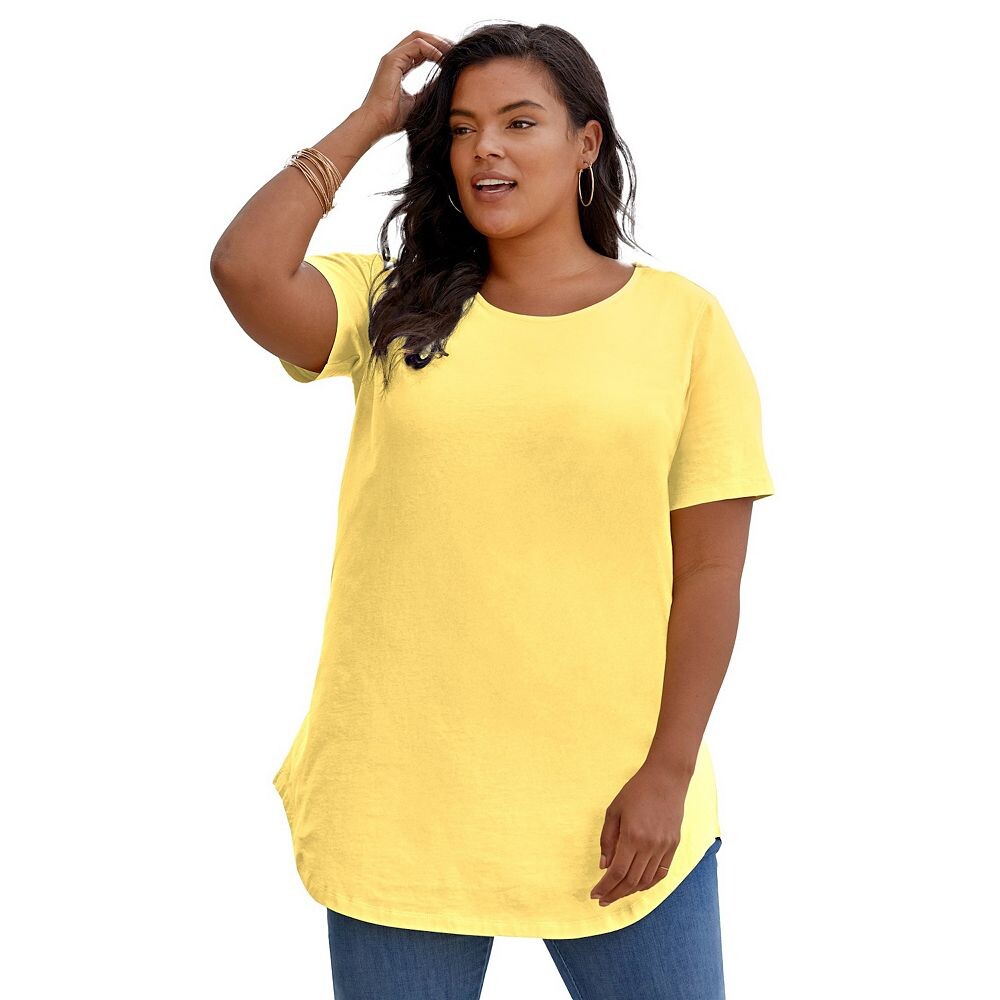 Женская туника больших размеров Roaman Ultimate с перекрещенной спиной Roaman's, цвет Lemon Mist
Женская туника больших размеров Roaman Ultimate с перекрещенной спиной Roaman's, цвет Lemon Mist