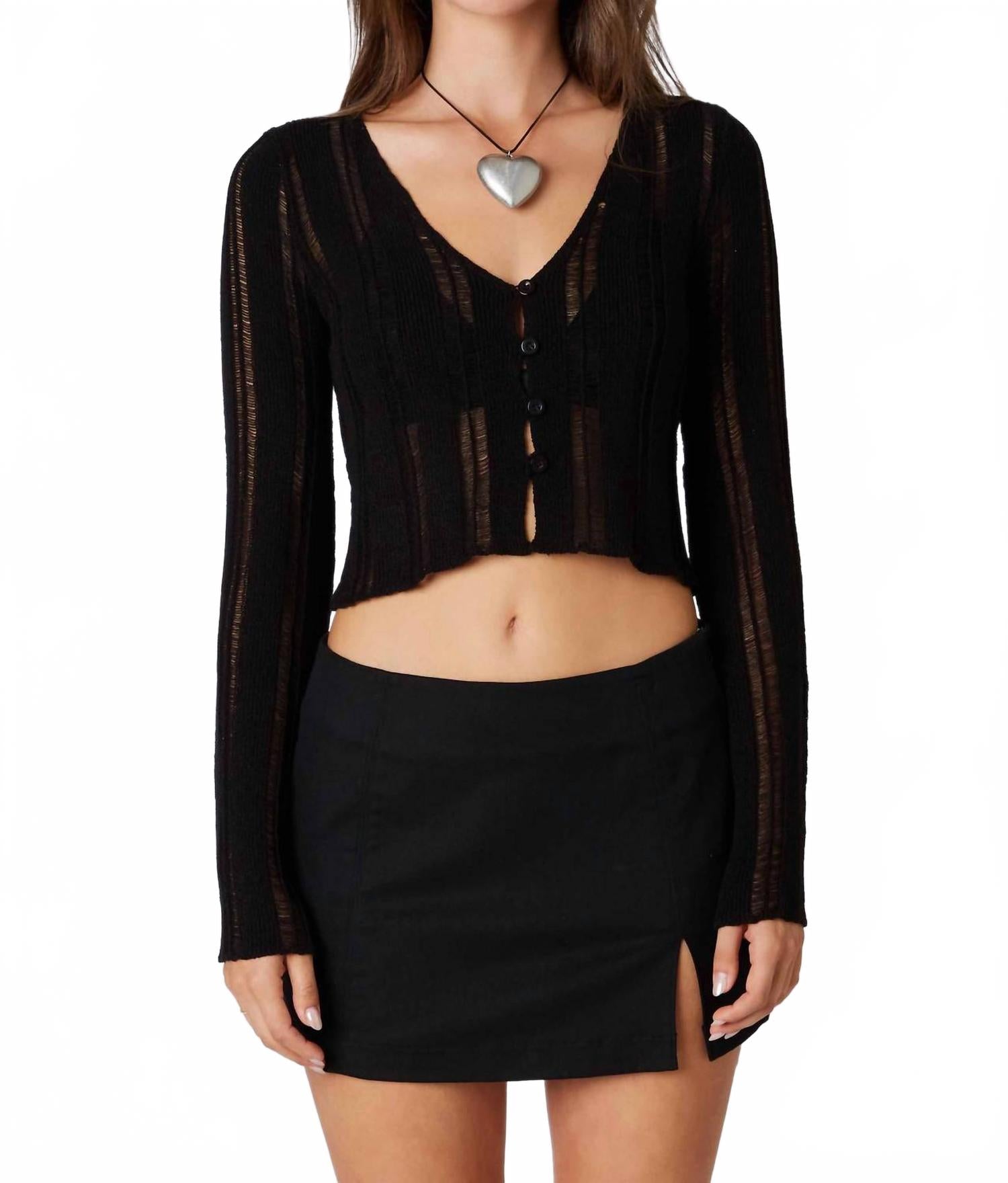 Вязаный свитер черный Cotton Candy
Вязаный свитер черный Cotton Candy