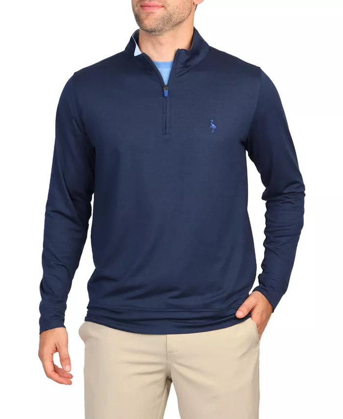 Мужская меланжевая сетчатая производительная водолазка с четвертью молнии Tailorbyrd, синий
Мужская меланжевая сетчатая производительная водолазка с четвертью молнии Tailorbyrd, синий