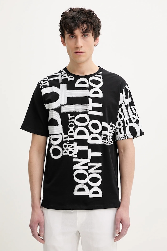 Хлопковая футболка MAN MILAN Desigual, черный 
Хлопковая футболка MAN MILAN Desigual, черный