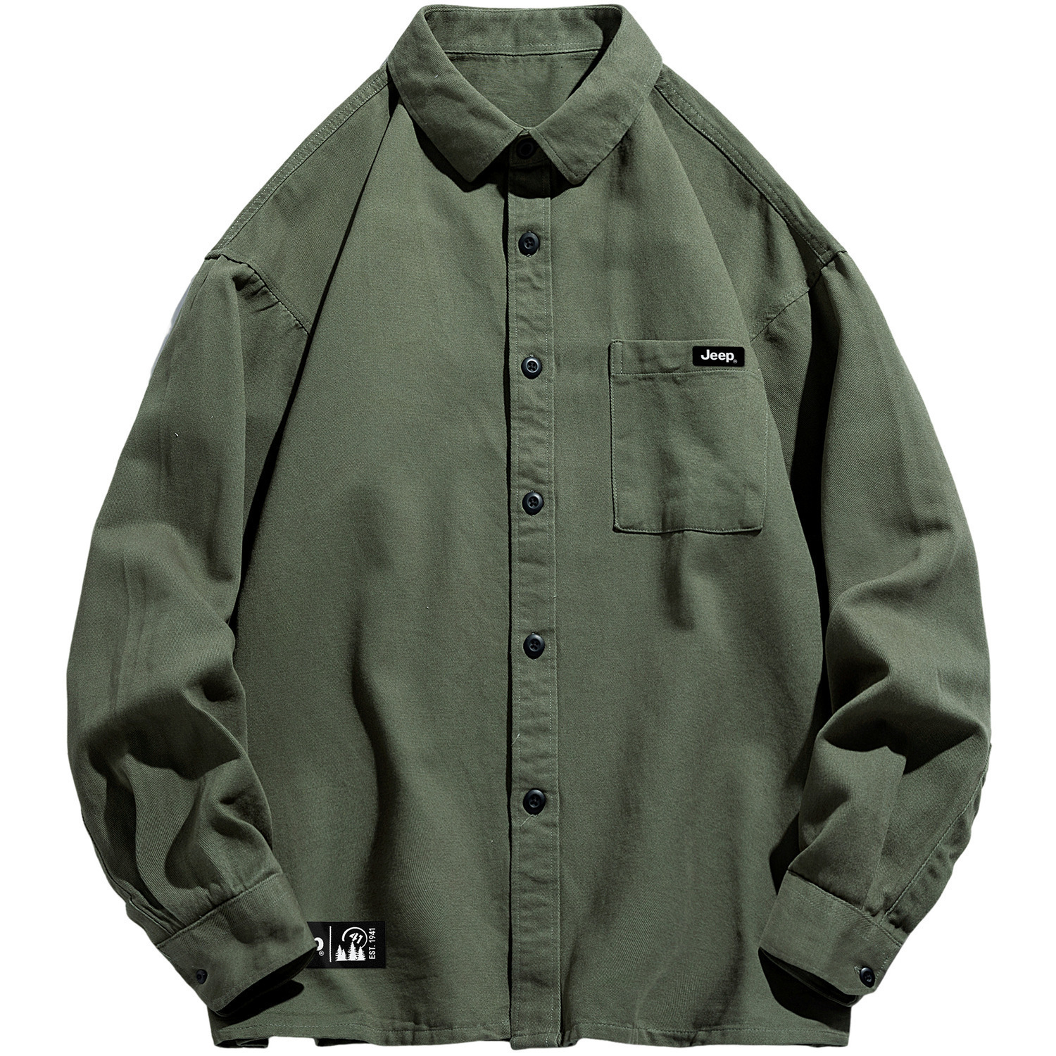 Рубашка унисекс Jeep, зеленый
Рубашка унисекс Jeep, зеленый
