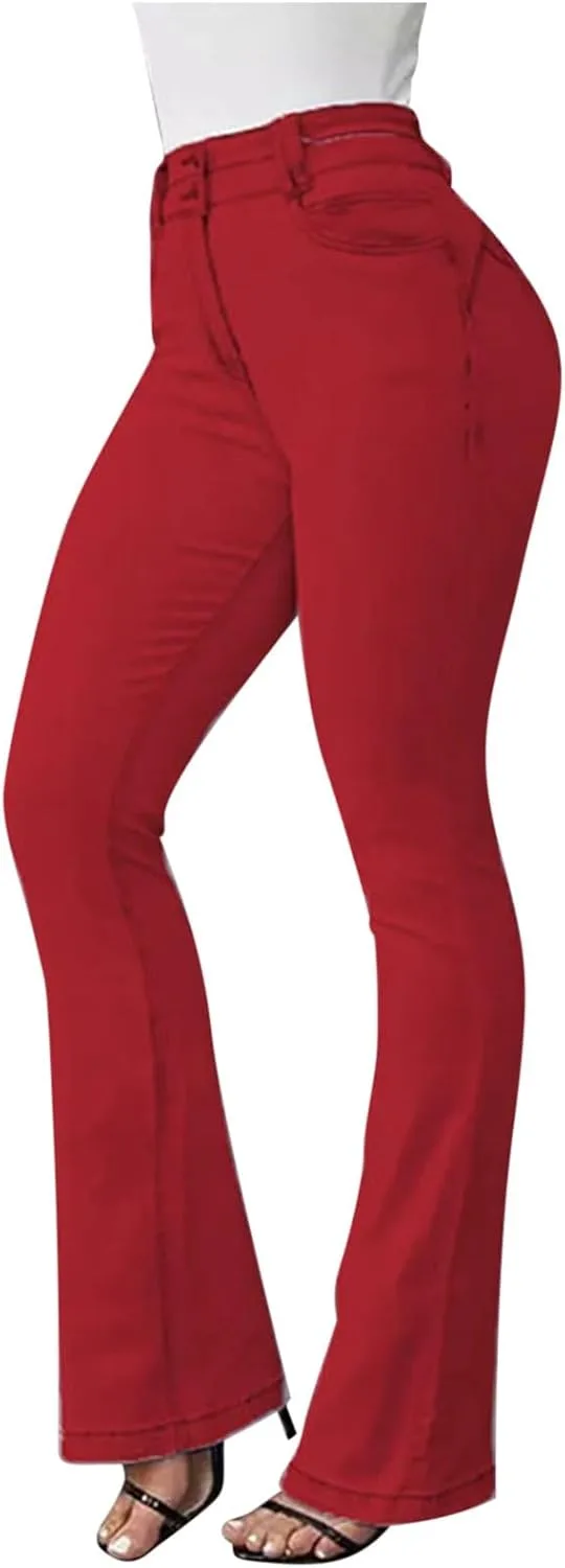 Винтажные расклешенные джинсы для женщин на пуговицах с высокой посадкой
Винтажные расклешенные джинсы для женщин на пуговицах с высокой посадкой