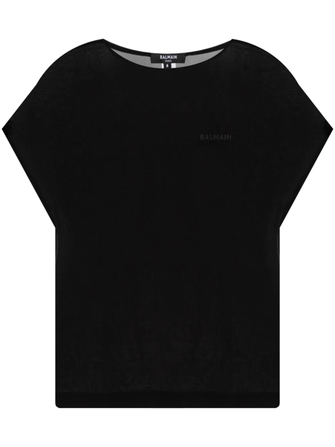 Футболка с вышитым логотипом Balmain, черный
Футболка с вышитым логотипом Balmain, черный