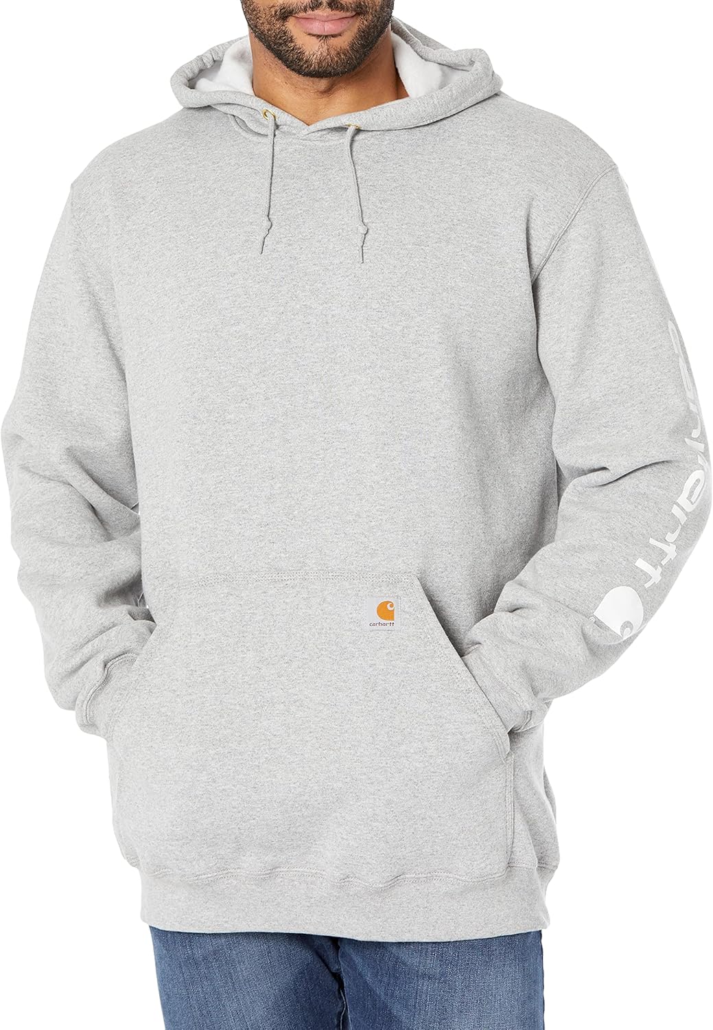 Carhartt мужская толстовка с логотипом на рукаве, свободный крой, средней плотности, распродажа, Heather Gray
Carhartt мужская толстовка с логотипом на рукаве, свободный крой, средней плотности, распродажа, Heather Gray