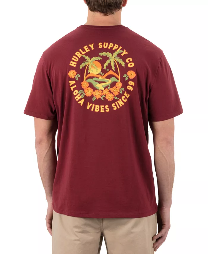 Мужская футболка с коротким рукавом Hawaiian Island Hurley, красный
Мужская футболка с коротким рукавом Hawaiian Island Hurley, красный