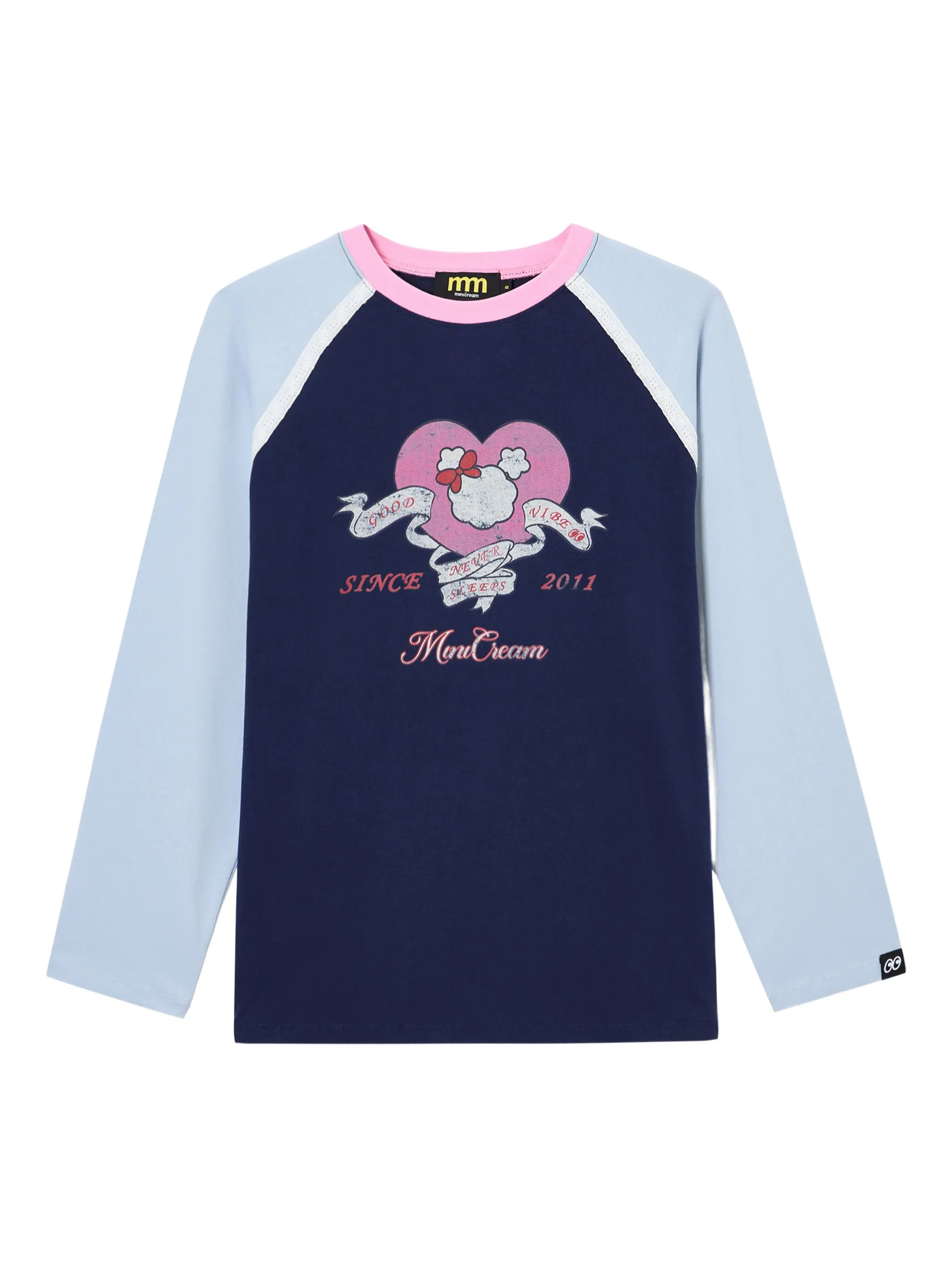 Топ с рукавами реглан и принтом Mini Cream, синий
Топ с рукавами реглан и принтом Mini Cream, синий