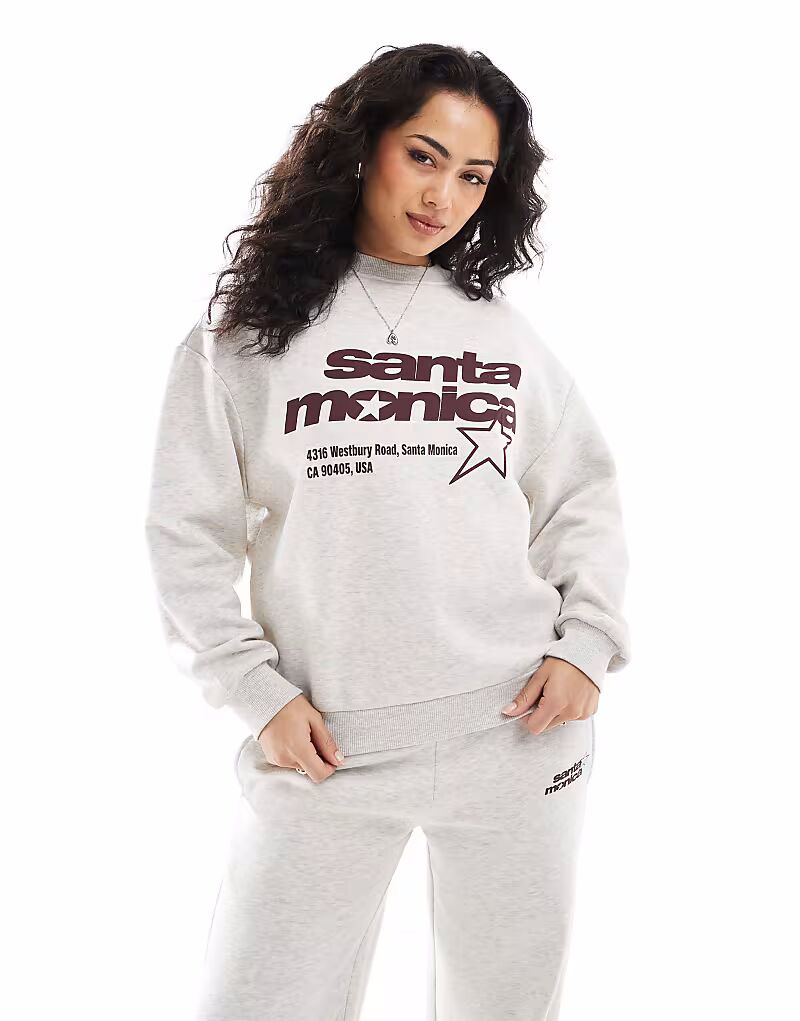 Толстовка Pull&Bear с принтом «Санта-Моника» серого меланжевого цвета
Толстовка Pull&Bear с принтом «Санта-Моника» серого меланжевого цвета