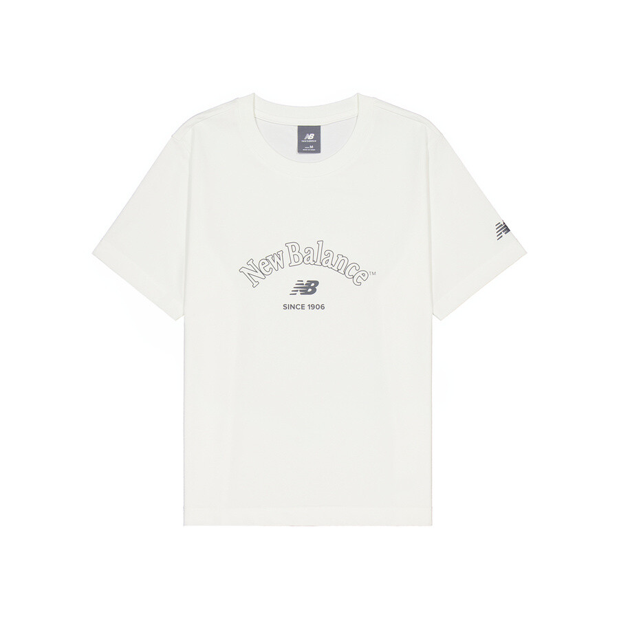 Футболка женская цвета слоновой кости New Balance
Футболка женская цвета слоновой кости New Balance