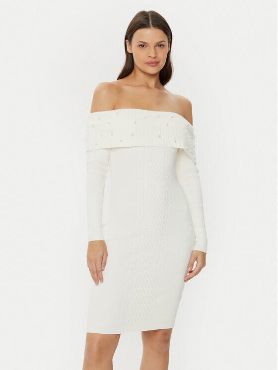 Трикотажное платье обычного кроя Guess, экрю
Трикотажное платье обычного кроя Guess, экрю
