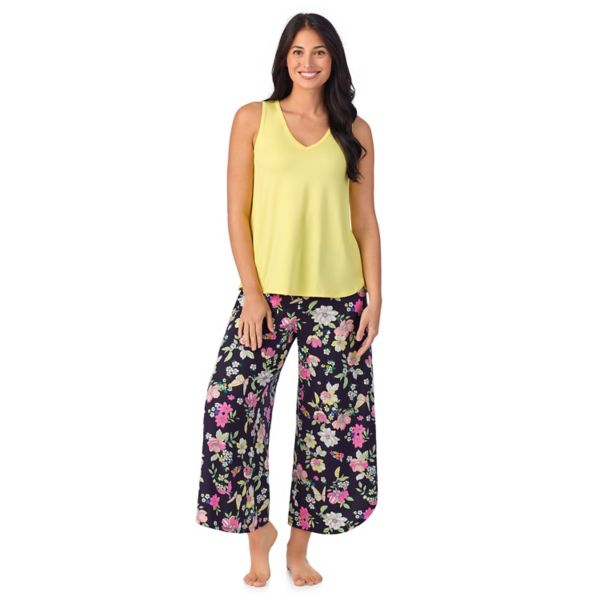 Женский комплект из двух предметов: пижамный топ без рукавов и пижамные штаны с широкими штанинами Cuddl Duds, цвет navy floral
Женский комплект из двух предметов: пижамный топ без рукавов и пижамные штаны с широкими штанинами Cuddl Duds, цвет navy floral