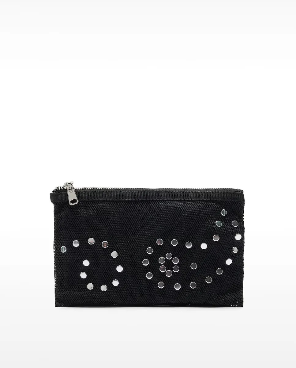 Сумка для туалетных принадлежностей с заклепками и простой застежкой-молнией Parfois, чёрный
Сумка для туалетных принадлежностей с заклепками и простой застежкой-молнией Parfois, чёрный