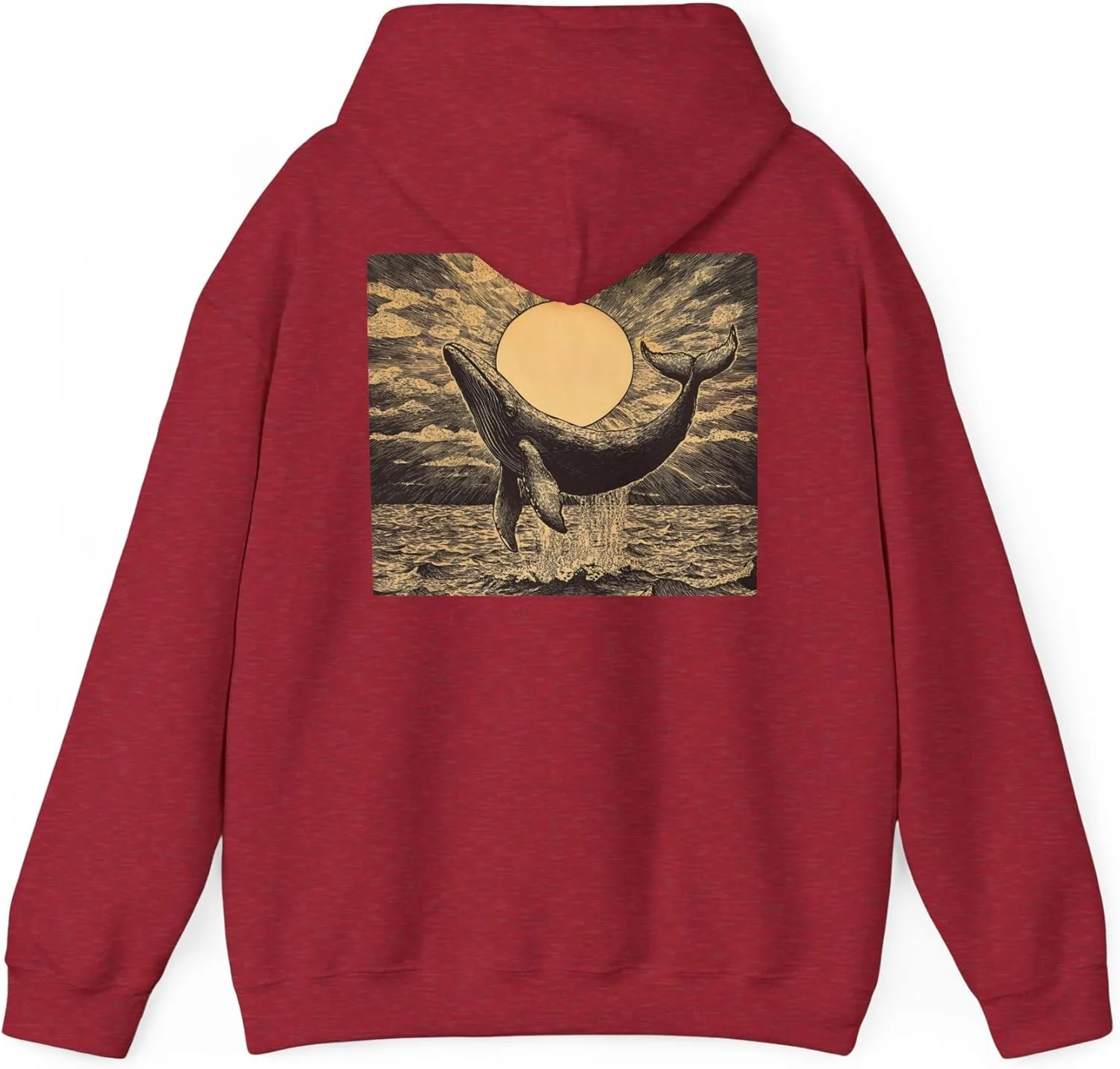 Толстовка с капюшоном и принтом Vintage Whale Leaping Against a Sunrise
Толстовка с капюшоном и принтом Vintage Whale Leaping Against a Sunrise