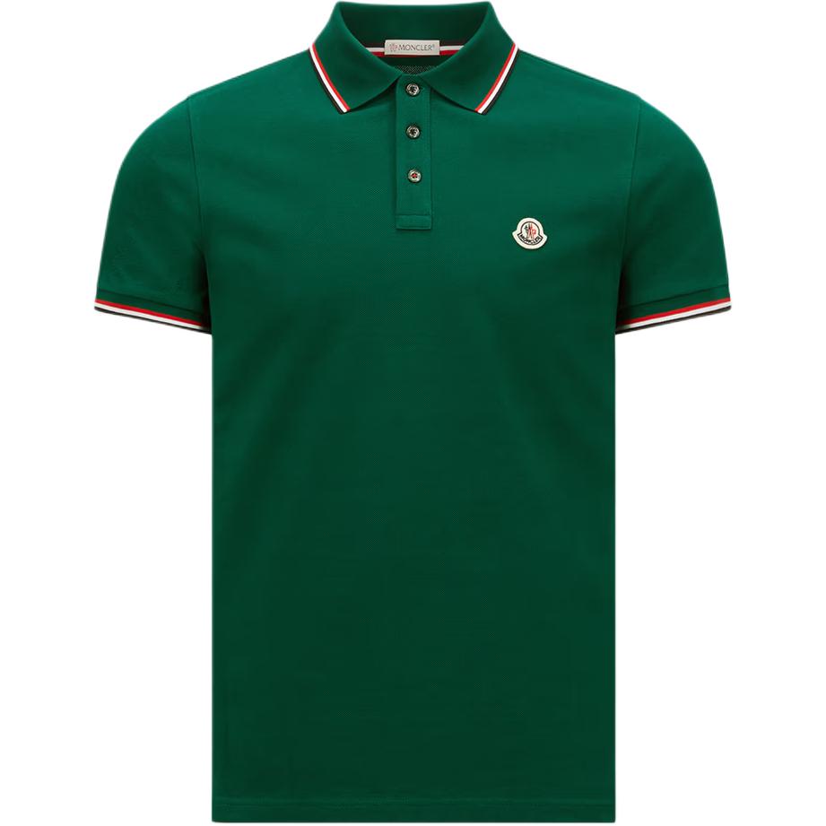 Поло с коротким рукавом и нашивкой с логотипом Moncler, зеленый
Поло с коротким рукавом и нашивкой с логотипом Moncler, зеленый