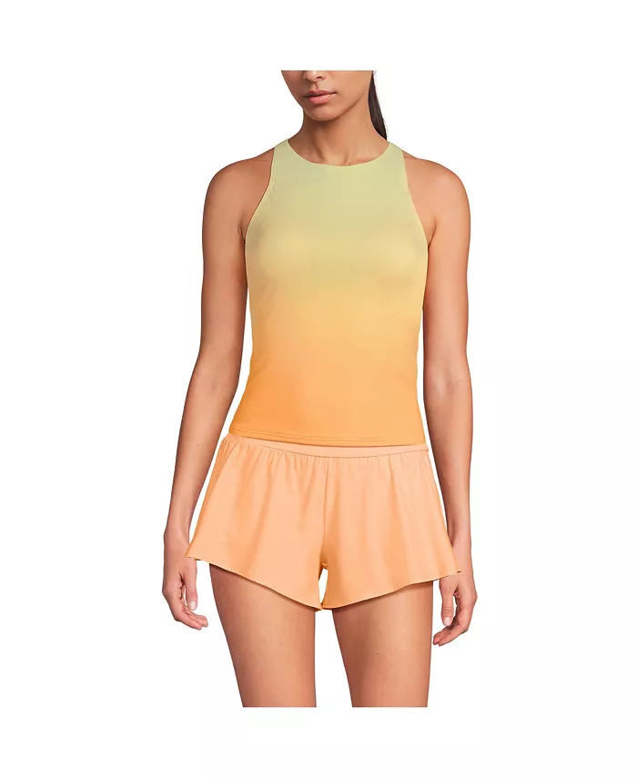 Женский топ-танкини с высокой горловиной, без затяжек и с бретелями на спине, размер чашки D Lands' End, оранжевый
Женский топ-танкини с высокой горловиной, без затяжек и с бретелями на спине, размер чашки D Lands' End, оранжевый