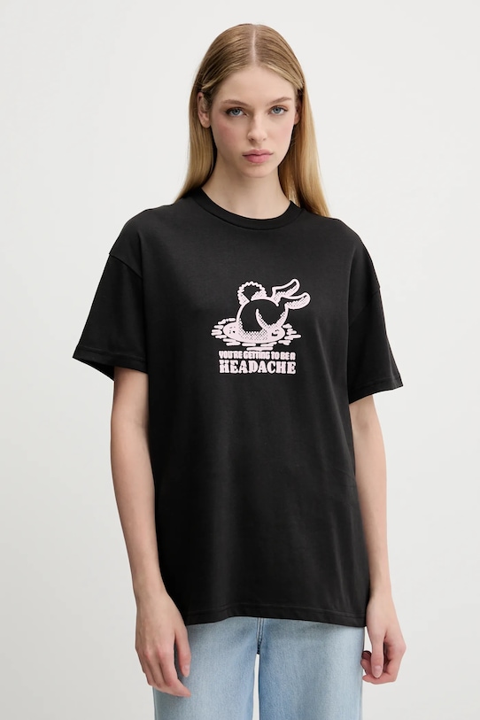 Хлопковая футболка Vans, черный
Хлопковая футболка Vans, черный