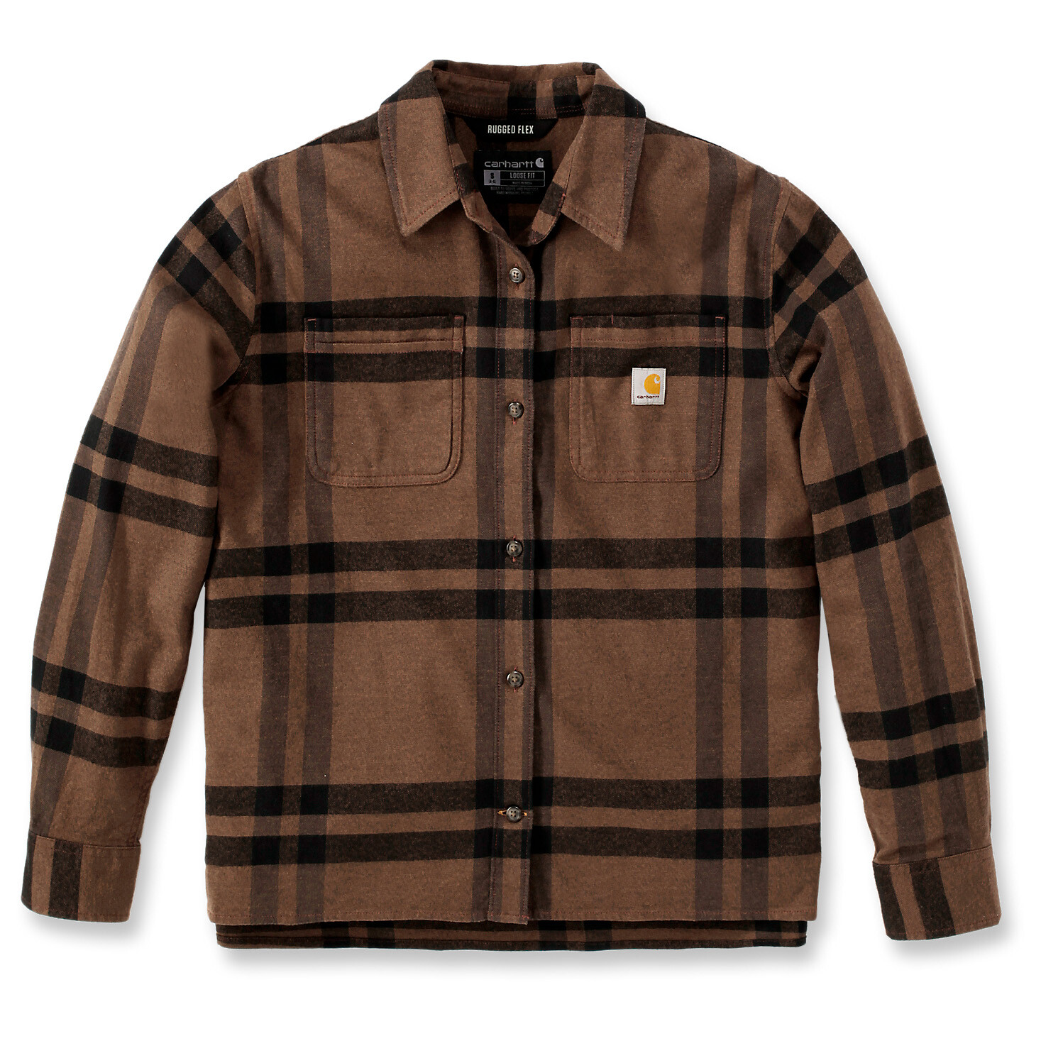 Рубашка Carhartt Women's Midweight Flannel L/S Plaid Shirt, цвет Carhartt Brown Heather
Рубашка Carhartt Women's Midweight Flannel L/S Plaid Shirt, цвет Carhartt Brown Heather