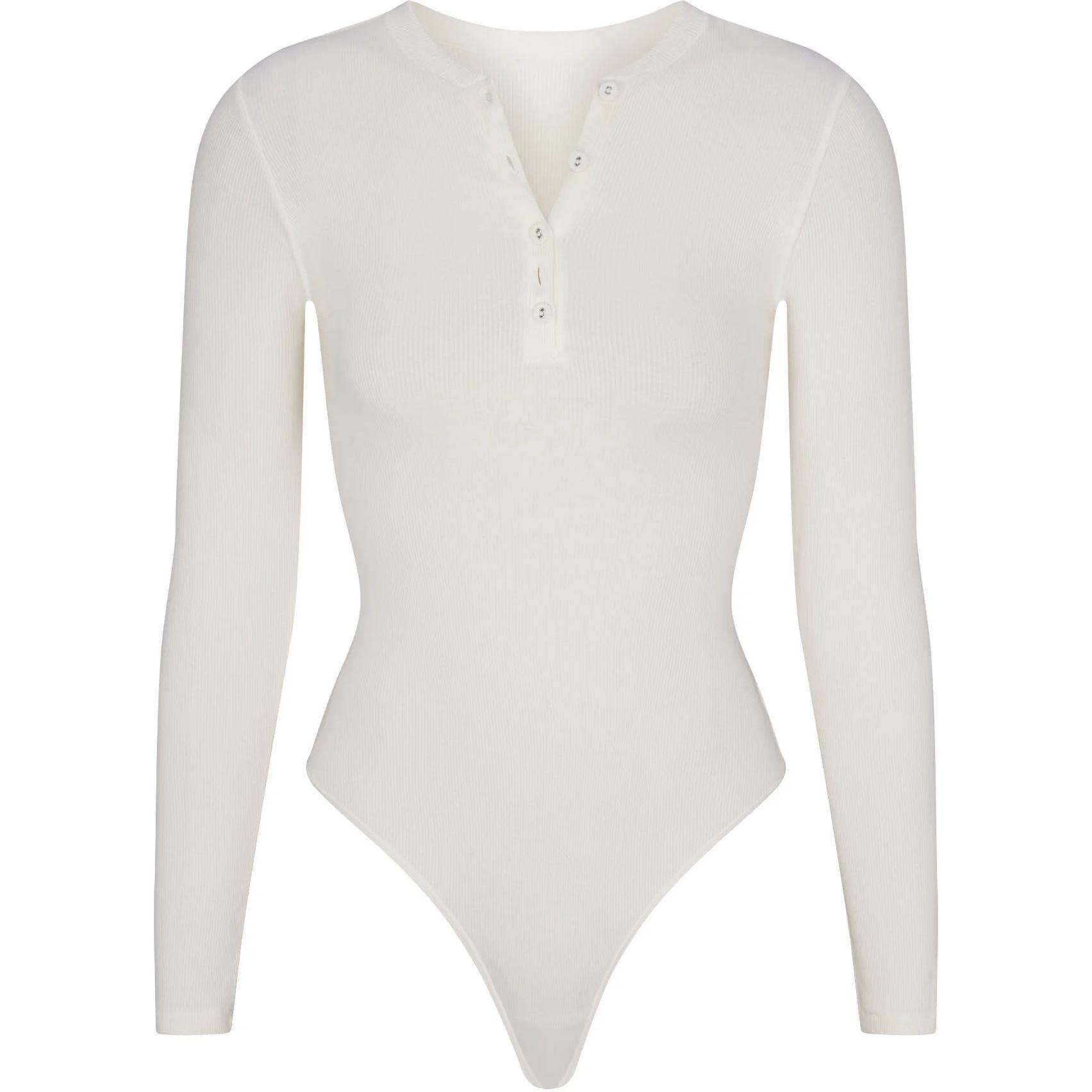 Skims FW24 Коллекция Cotton COTTON RIB LONG SLEEVE HENLEY BODYSUIT Комбинезон для женщин MARBLE/Marble Color
Skims FW24 Коллекция Cotton COTTON RIB LONG SLEEVE HENLEY BODYSUIT Комбинезон для женщин MARBLE/Marble Color
