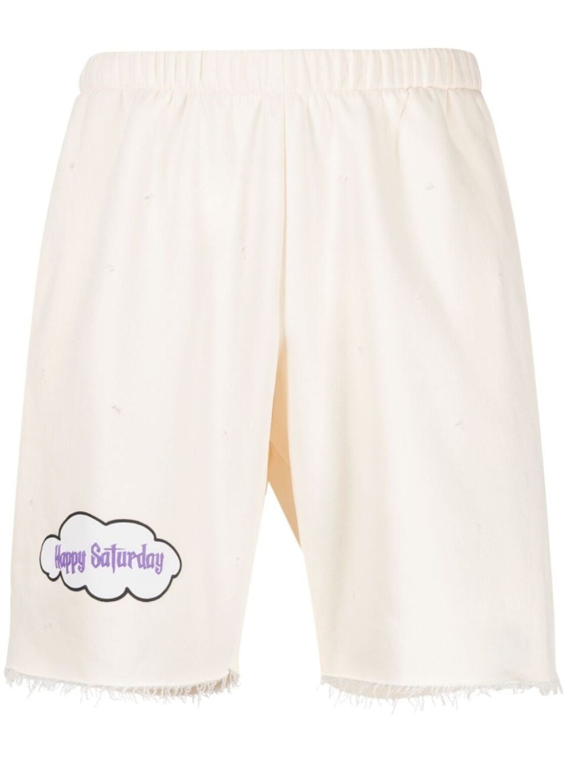 Natasha Zinko шорты с принтом Happy Saturday, нейтральный цвет
Natasha Zinko шорты с принтом Happy Saturday, нейтральный цвет