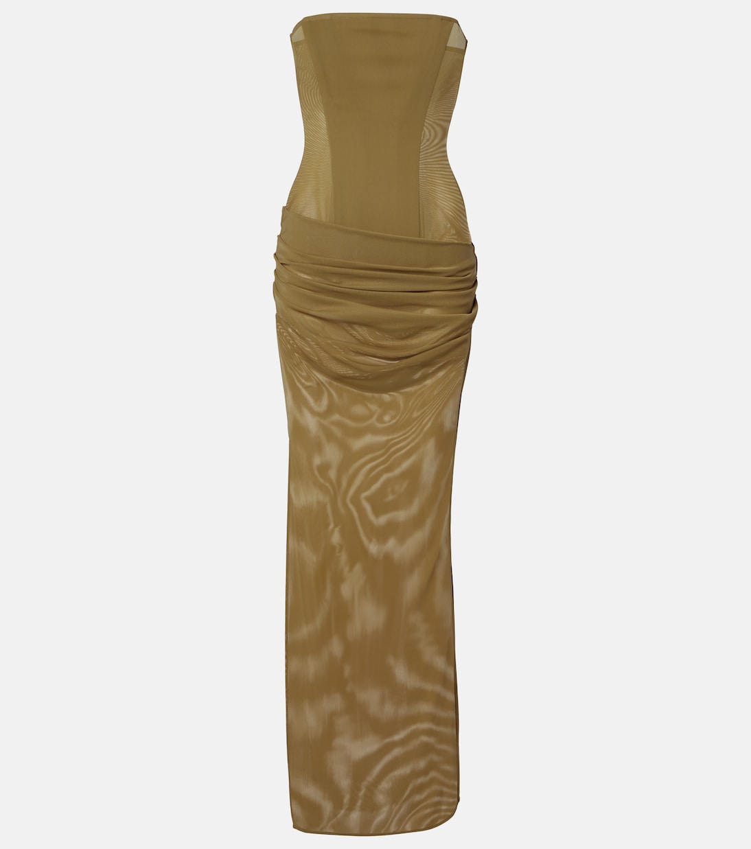 Облегающее корсетное платье без бретелей Alex Perry, хаки
Облегающее корсетное платье без бретелей Alex Perry, хаки