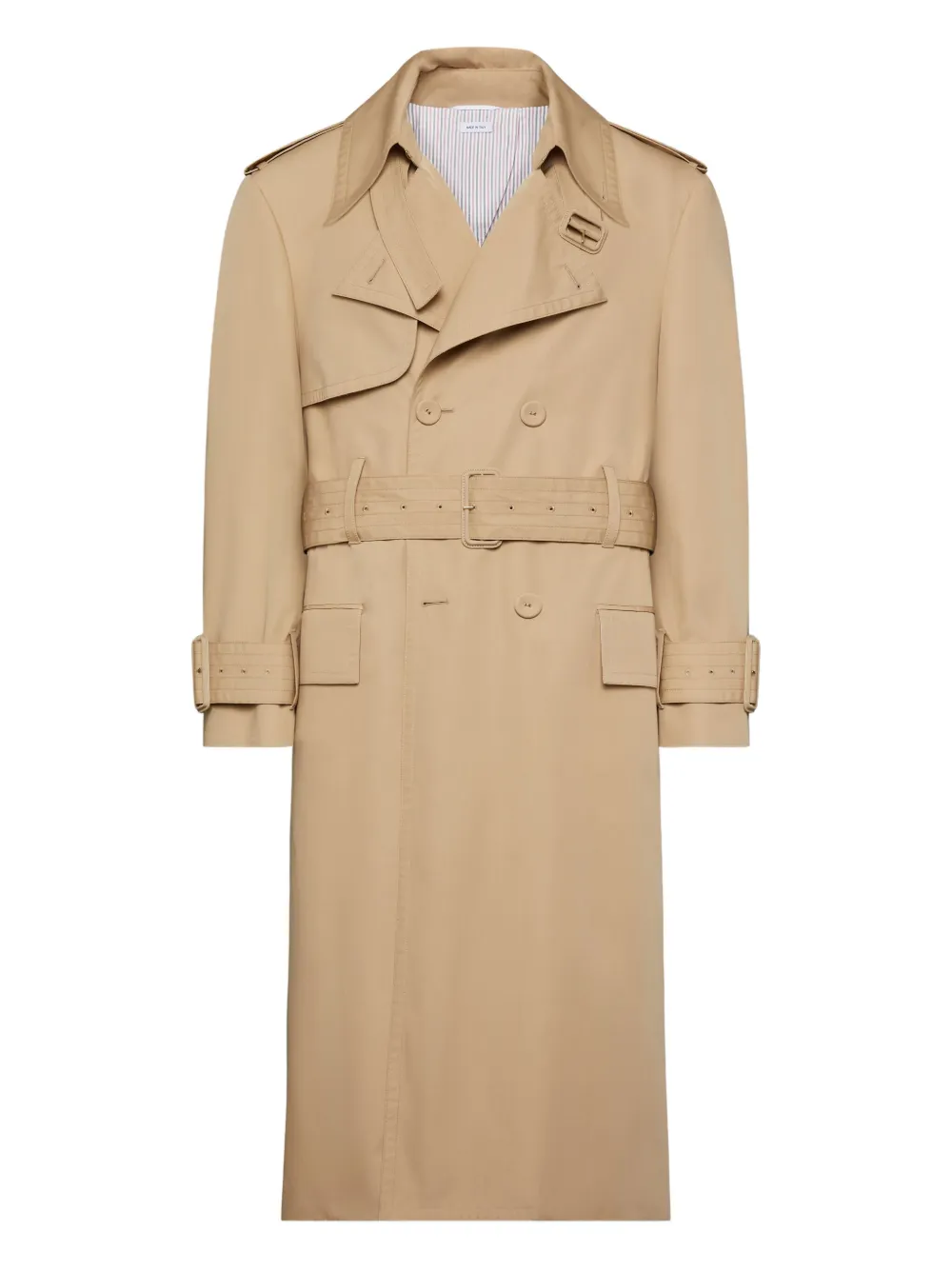 Тренч с поясом Thom Browne, бежевый
Тренч с поясом Thom Browne, бежевый