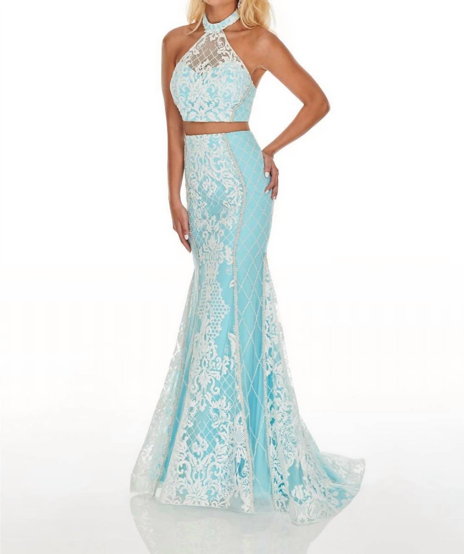 Блестящее платье на выпускной из тюля в цвете аква/белый RACHEL ALLAN
Блестящее платье на выпускной из тюля в цвете аква/белый RACHEL ALLAN