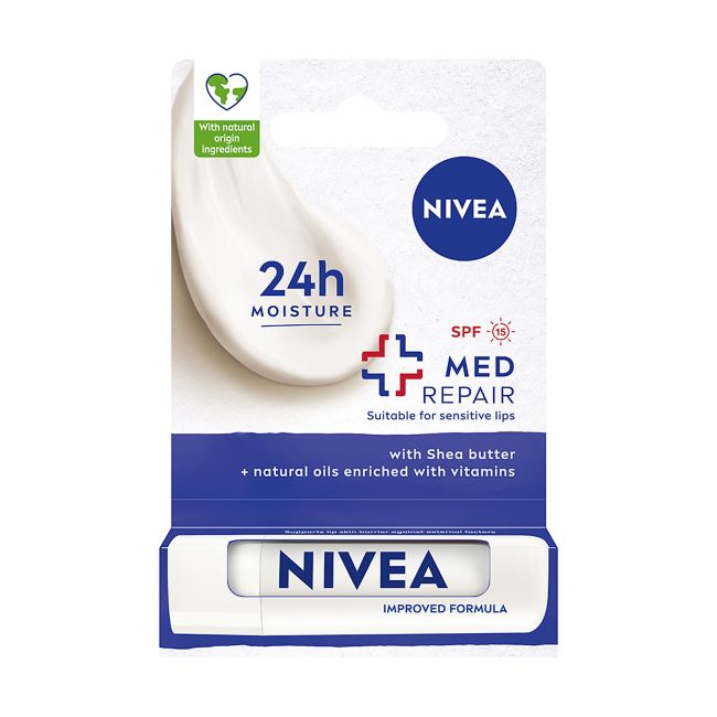 Карандаш для губ для восстановления и защиты губ Nivea, 4,8 гр
Карандаш для губ для восстановления и защиты губ Nivea, 4,8 гр
