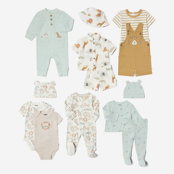 Комплект для новорожденного мальчика: шорты-комбинезон и полосатая футболка Huggies Babywear
Комплект для новорожденного мальчика: шорты-комбинезон и полосатая футболка Huggies Babywear