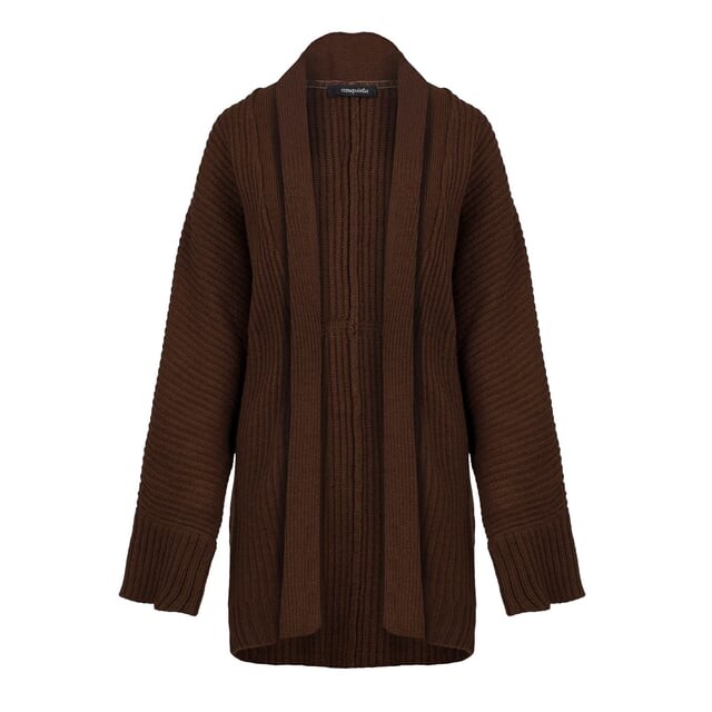 Кардиган длиной до бедра с открытым передом Conquista, коричневый
Кардиган длиной до бедра с открытым передом Conquista, коричневый