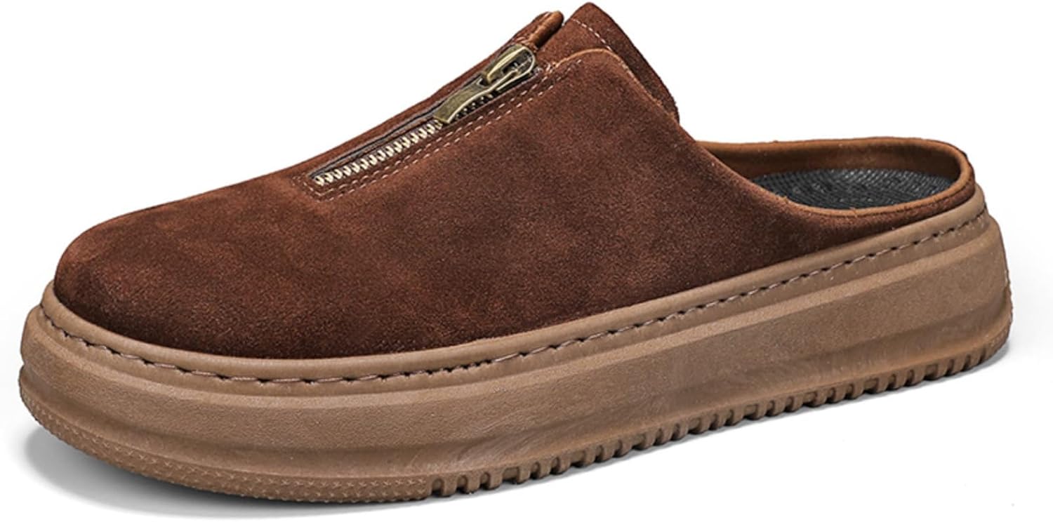 Мужские замшевые туфли с плоской подошвой и поддержкой свода стопы, с мягкой пробковой подошвой, застежкой-молнией для легкого надевания и снятия, лоферы в форме картофелины, повседневные сандалии и тапочки Houdbdol, коричневый
Мужские замшевые туфли с плоской подошвой и поддержкой свода стопы, с мягкой пробковой подошвой, застежкой-молнией для легкого надевания и снятия, лоферы в форме картофелины, повседневные сандалии и тапочки Houdbdol, коричневый