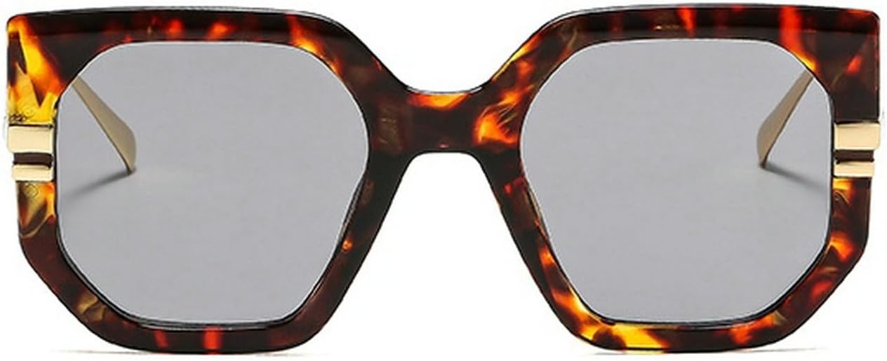 Laureles Модные солнцезащитные очки квадратной формы с многоугольным оправой для женщин, защита от УФ-излучения UV400, ретро-градиент, мужские солнцезащитные очки с леопардовым принтом для женщин, C2
Laureles Модные солнцезащитные очки квадратной формы с многоугольным оправой для женщин, защита от УФ-излучения UV400, ретро-градиент, мужские солнцезащитные очки с леопардовым принтом для женщин, C2