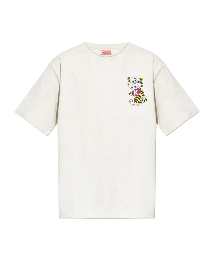 Хлопковая футболка Kenzo, бежевый
Хлопковая футболка Kenzo, бежевый