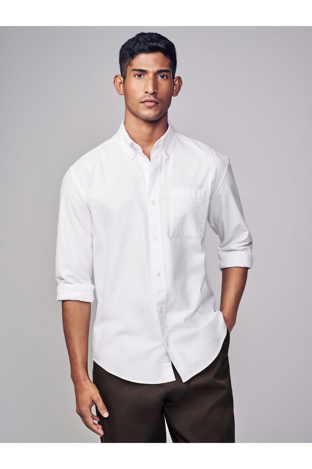 Рубашка Оксфорд с длинным рукавом из 100% хлопка с начесом Next, белый
Рубашка Оксфорд с длинным рукавом из 100% хлопка с начесом Next, белый