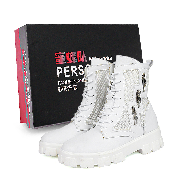 Короткие мужские ботинки Martin длиной до середины голени, в комплекте Team Bees, White 
Короткие мужские ботинки Martin длиной до середины голени, в комплекте Team Bees, White