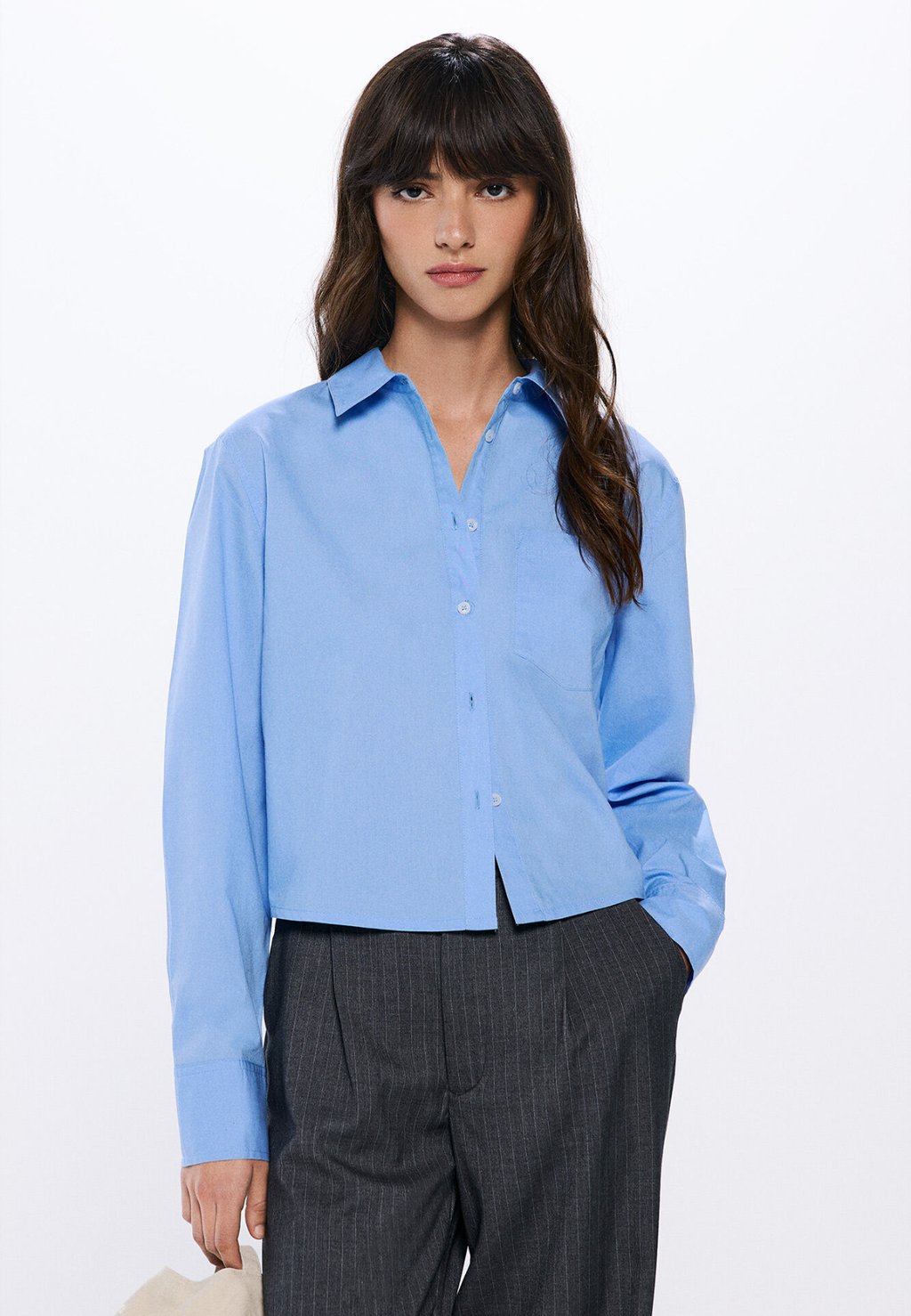 Блузка на пуговицах Springfield, светло-голубой
Блузка на пуговицах Springfield, светло-голубой