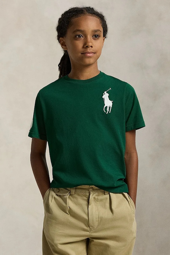 Хлопковая футболка Polo Ralph Lauren, зеленый
Хлопковая футболка Polo Ralph Lauren, зеленый