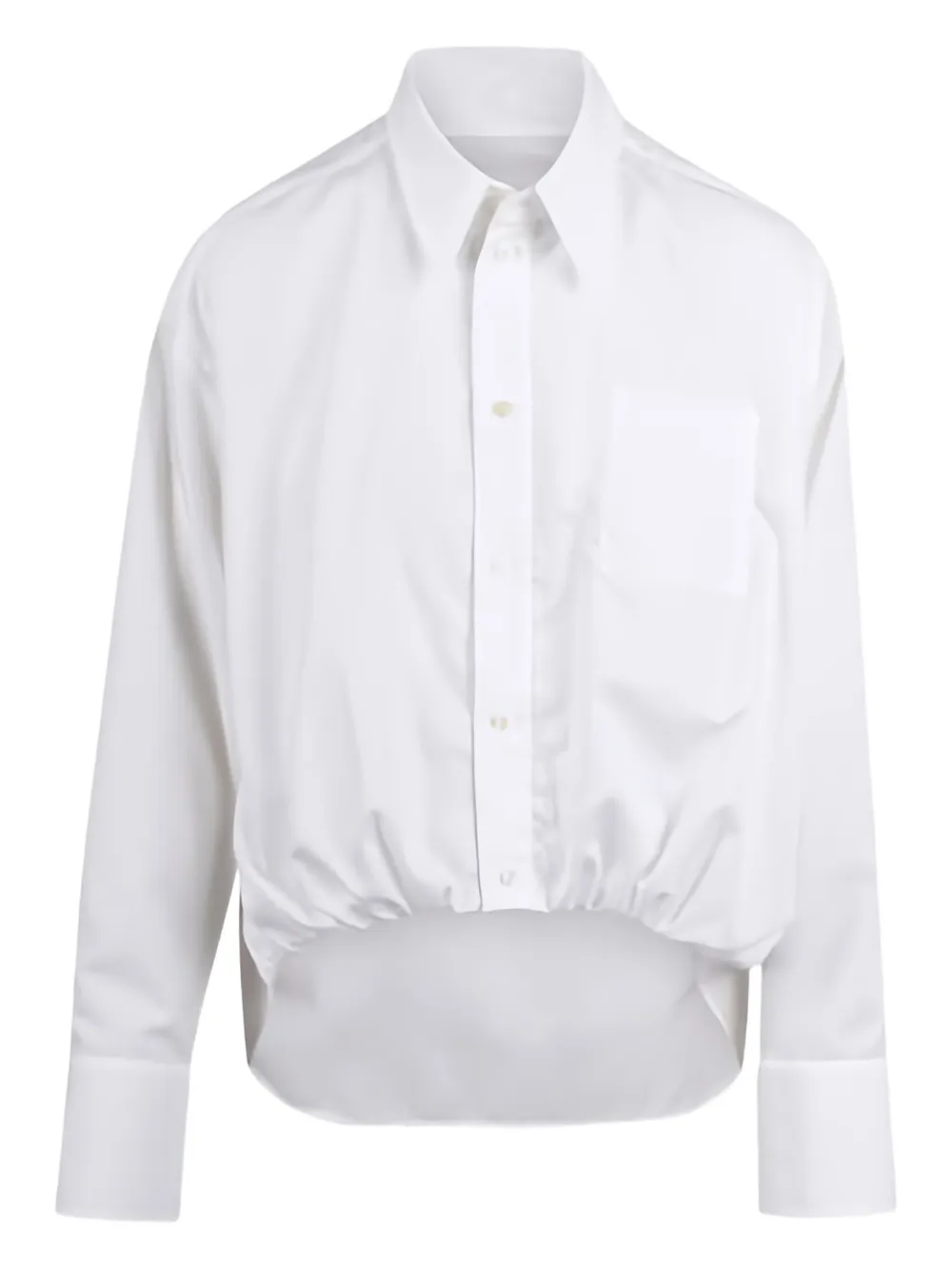 Рубашка с нагрудным карманом и складкой спереди Ssheena, белый
Рубашка с нагрудным карманом и складкой спереди Ssheena, белый