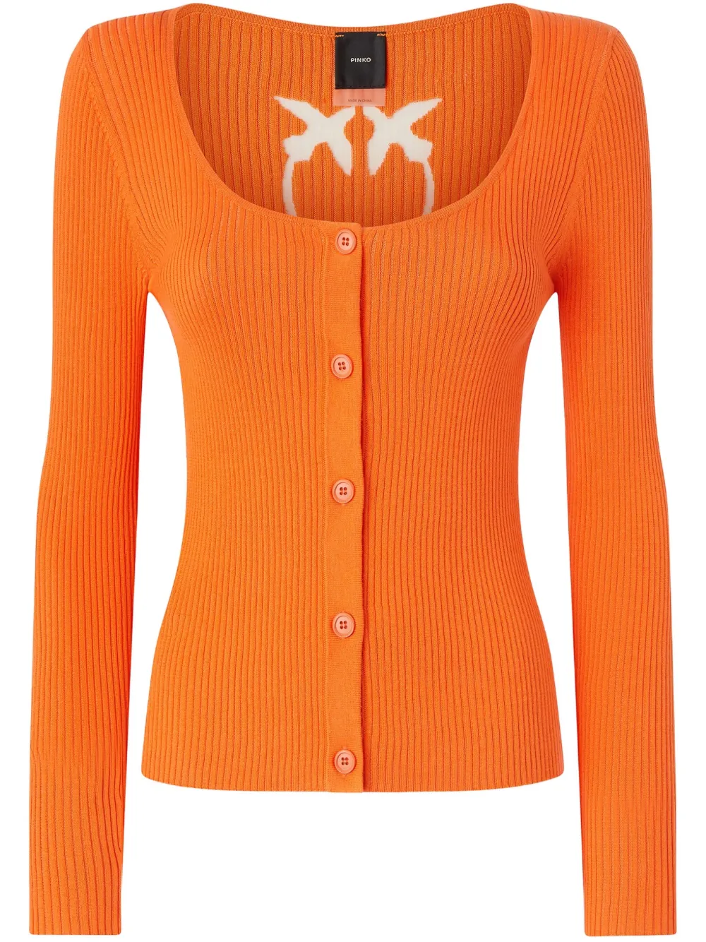 Кардиган с вырезами PINKO, оранжевый 
Кардиган с вырезами PINKO, оранжевый