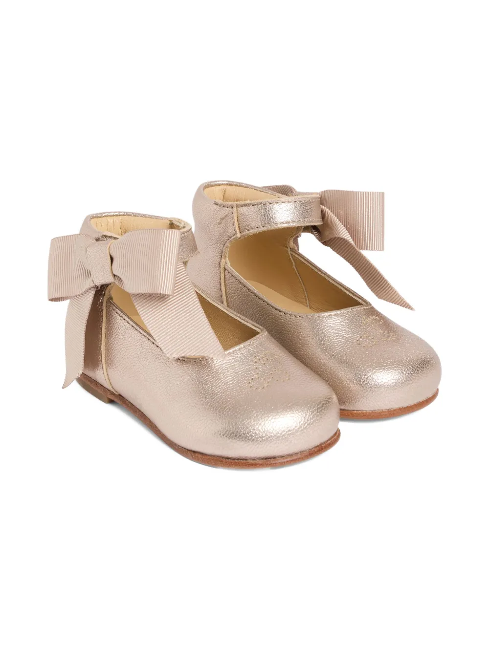 Балетки с бантом Bonpoint, розовый 
Балетки с бантом Bonpoint, розовый