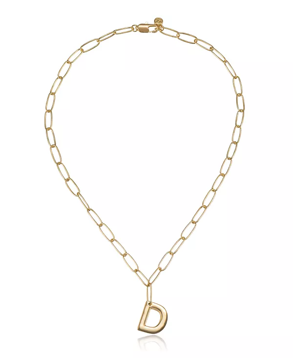Ожерелье с инициалами в виде цепочки-скрепки Ettika, gold-d
Ожерелье с инициалами в виде цепочки-скрепки Ettika, gold-d