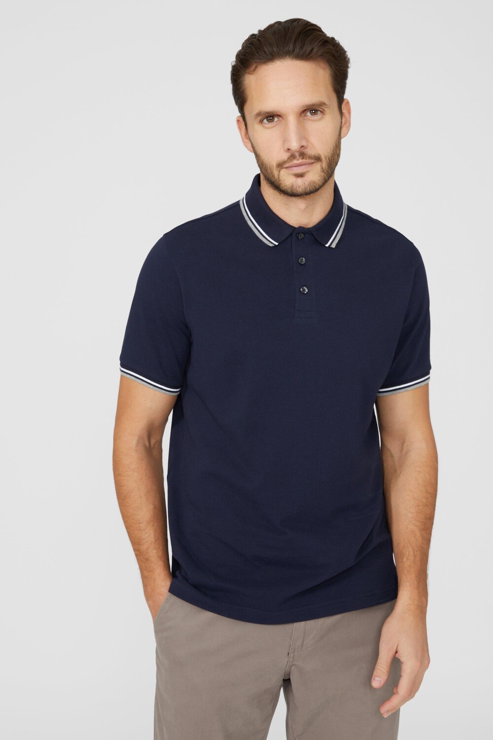 Поло из пике с кончиками Debenhams, темно-синий
Поло из пике с кончиками Debenhams, темно-синий