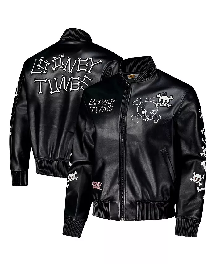 Мужская черная бейсбольная куртка Looney Tunes Tweety Bones на молнии Freeze Max
Мужская черная бейсбольная куртка Looney Tunes Tweety Bones на молнии Freeze Max